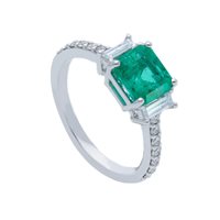 Anello Gioielleria Dossena  Donna Preziosi in Oro Smeraldo L4ACD SMERALDO